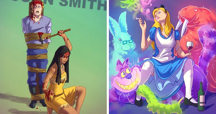 Our Beloved Childhood Characters Turned Into Tarantino-Like Monsters By Sylvain Sarrailh