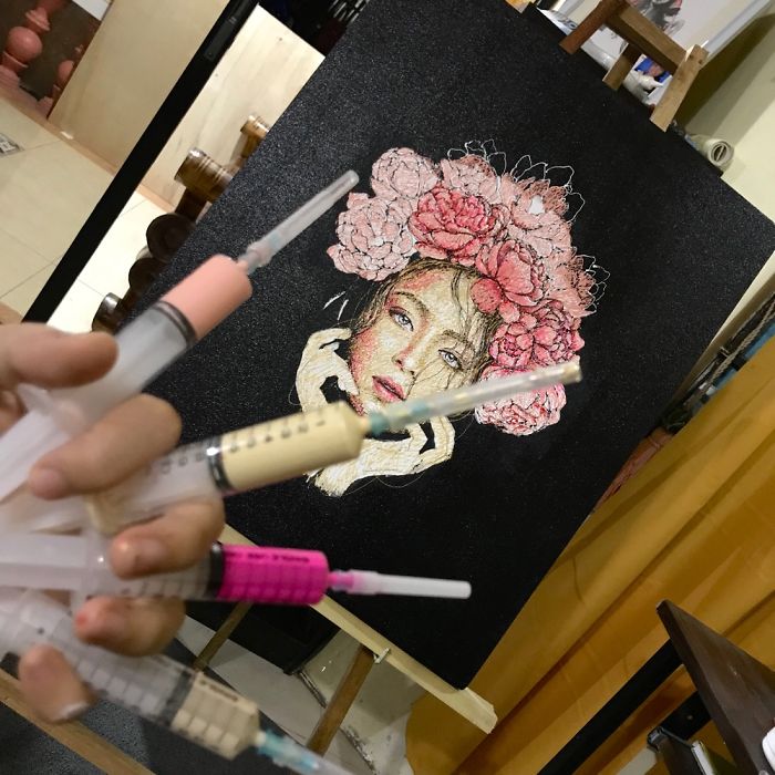 I’m A Nurse And I Use Syringes To Paint In My Free Time (Part 3) I’m A Nurse And I Use Syringes To Paint In My Free Time (Part 3)