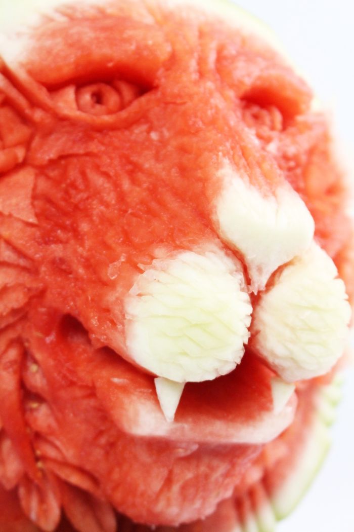 It Took 2 Hours To Turn This Watermelon Into A Lion