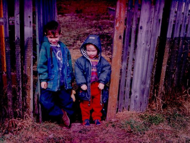 Me And My Little Brother Posing For Our First Albumcover. :)