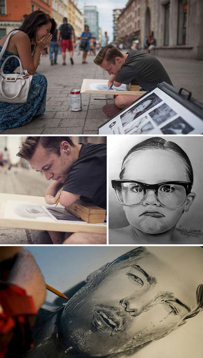 Mariusz Kedzierski Was Born Without Arms But Still Managed To Fulfill His Dream Of Drawing Realistic Paintings