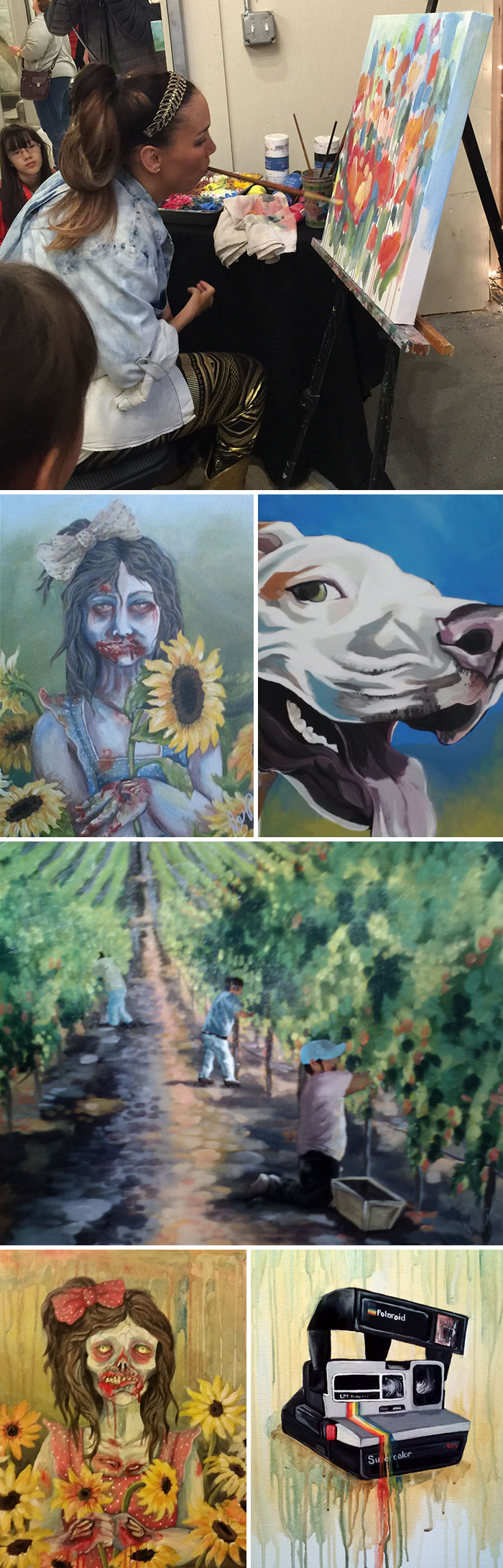 My Sister Alana Was Born Without The Use Of Her Hands. She Paints Using Her Mouth And Feet. I Wanted To Share Some Of Her Artwork