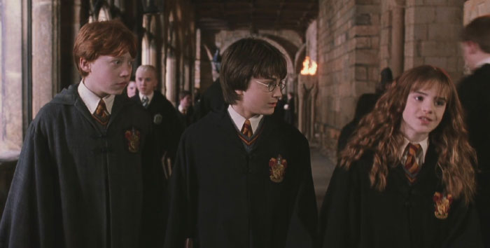 In Harry Potter And The Chamber Of Secrets, You Can See That Ron's Robes Are Dingier/Older Than Everyone Else's, As They Are Hand-Me-Downs