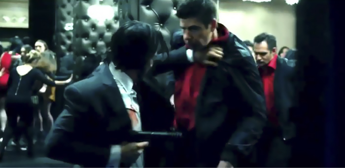 First Round Of Henchmen In John Wick Club Scene Are 'Red Shirts'. Expendable As In Star Trek