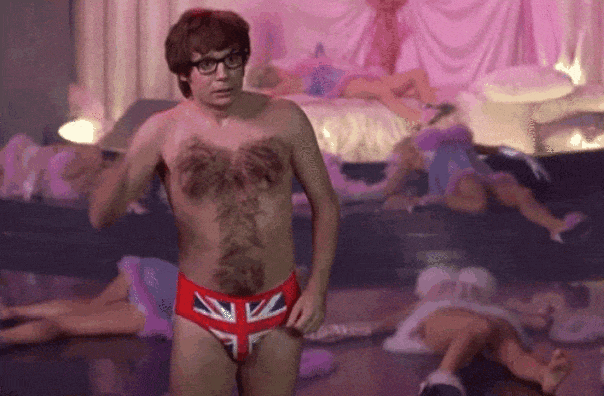 Even Austin Powers' Chest Hair Is A Dick Innuendo. 