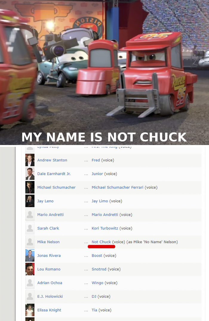 Cars (2006): They Didn't Leave Anybody Out Of The Credits