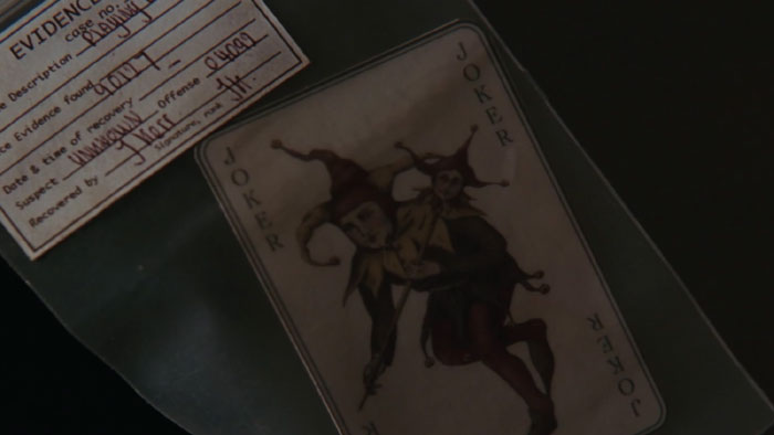 At The End Of Batman Begins, Batman Receives A Joker Card From Jim Gordon. This Card Was Recovered By A Policeman Named J. Kerr, A Common Alias Of The Joker