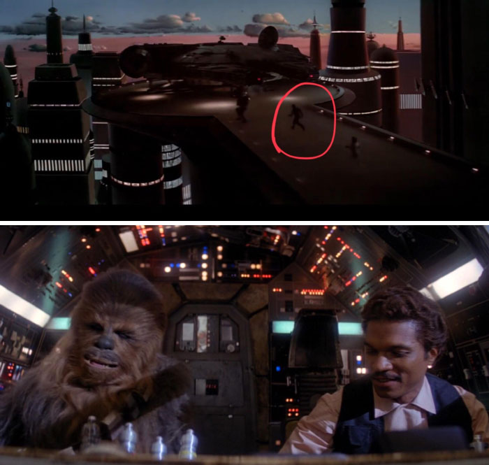 At The End Of The Empire Strikes Back, Lando Can Be Seen Wearing Han’s Signature Outfit. This Is Because Lando Escaped Cloud City With Nothing But The Clothes On His Back, And Had To Wear Some Of Han’s Clothes Left On The Millennium Falcon