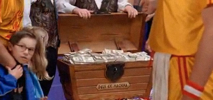 The Treasure Chest From The End Of Dodgeball Is Actually Labeled Deus Ex Machina
