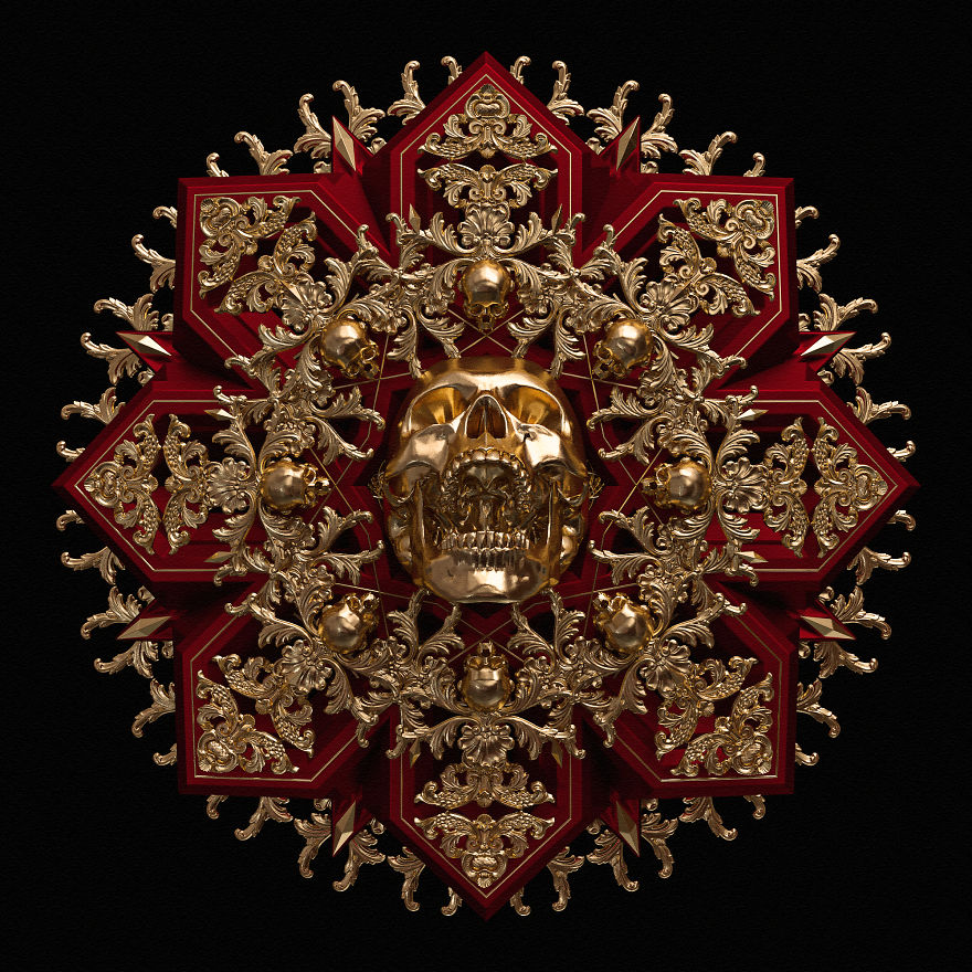 I Reimagined Traditional Mandala & Geometric Patterns As 3d Illustrations