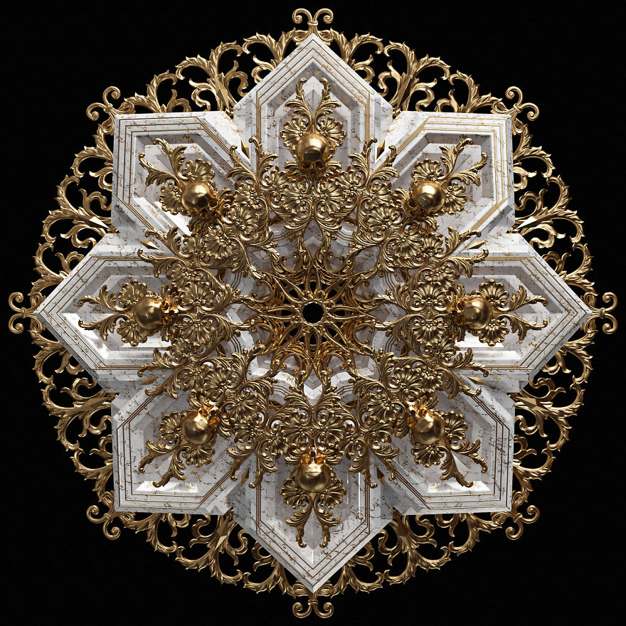 I Reimagined Traditional Mandala & Geometric Patterns As 3d Illustrations