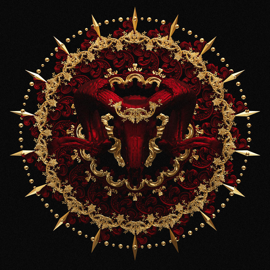 I Reimagined Traditional Mandala & Geometric Patterns As 3d Illustrations