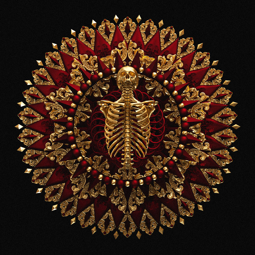 I Reimagined Traditional Mandala & Geometric Patterns As 3d Illustrations