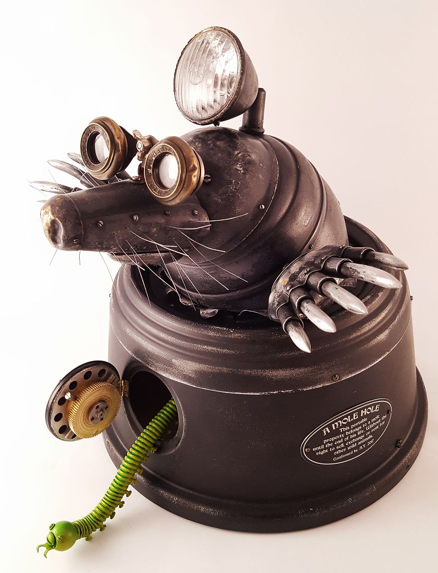 Steampunk Sculptures That I Create From Trash (Part 2)
