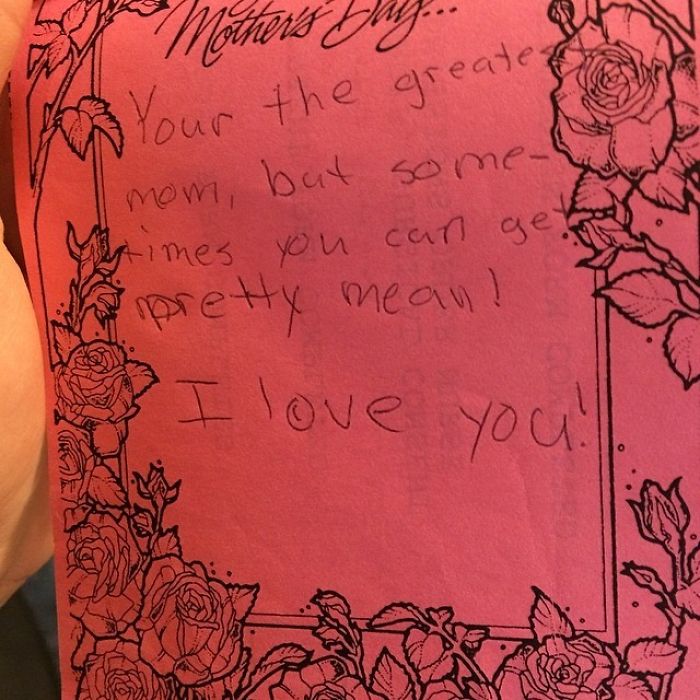 Unpacking Boxes From Moving And I Found This Note I Wrote My Mom One