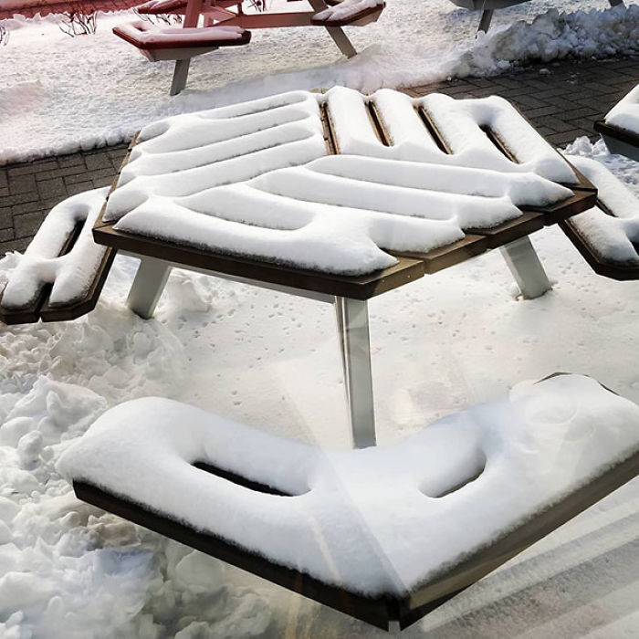 Design Left After A Snow Storm