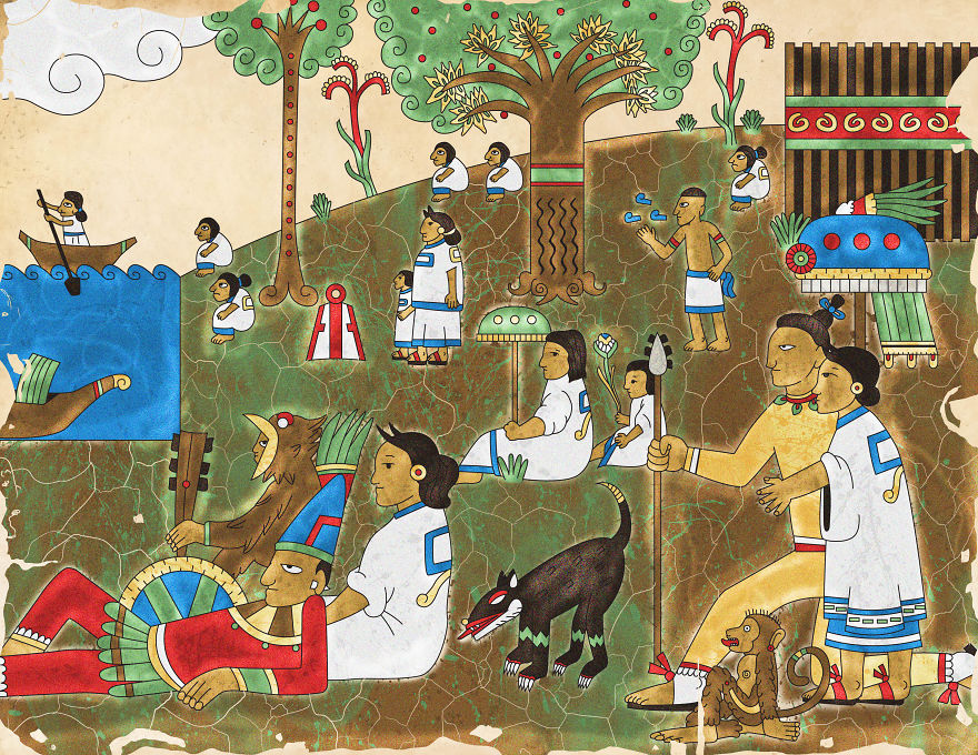 I Made This Beautiful Aztec Art!