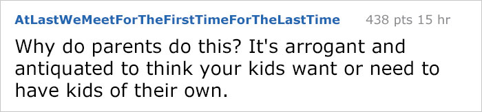 Mom Complains Their Son Won't Have Children, Gets Response She Didn't Expect Mom Complains Their Son Won't Have Children, Gets Response She Didn't Expect