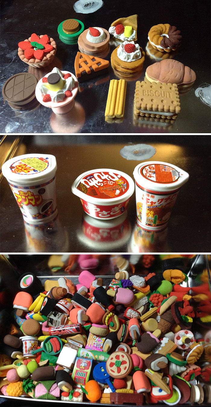 I Collect Food Shaped Erasers