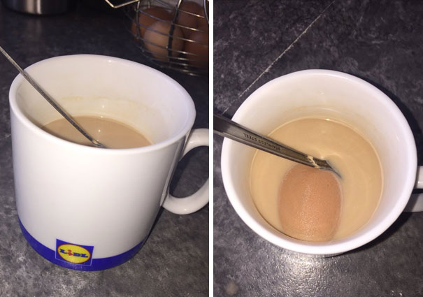 Put My Beauty Blender In A Cup Of Hot Water And Left It To Soak To Clean It And My Brother Started Drinking It Thinking It Was A Cuppa X Soz X