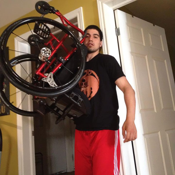 4.5 Years After Being Told By A Team Of Doctors That I'd Probably Never Move Anything Below My Shoulders Again, I Finally Got To Take This Pic