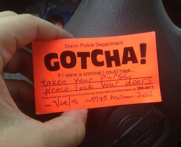 Local Police Department Unlawfully Entering Unlocked Vehicles To Prove A Point 