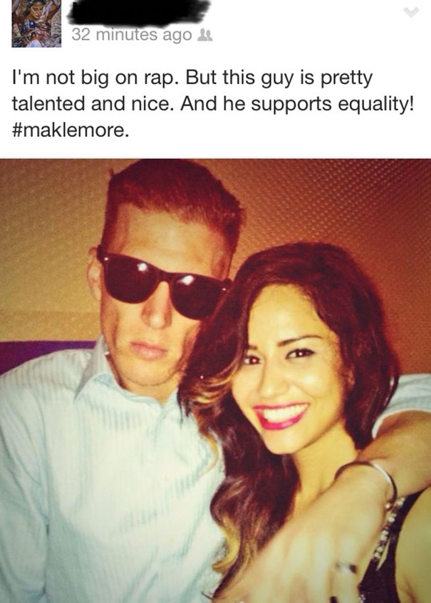 She Met Maklemore. I'm Not Going To Be The One To Tell Her