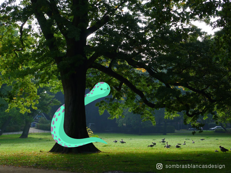 I Add Happy, Colorful Creatures To Everyday Life And Travel Photos