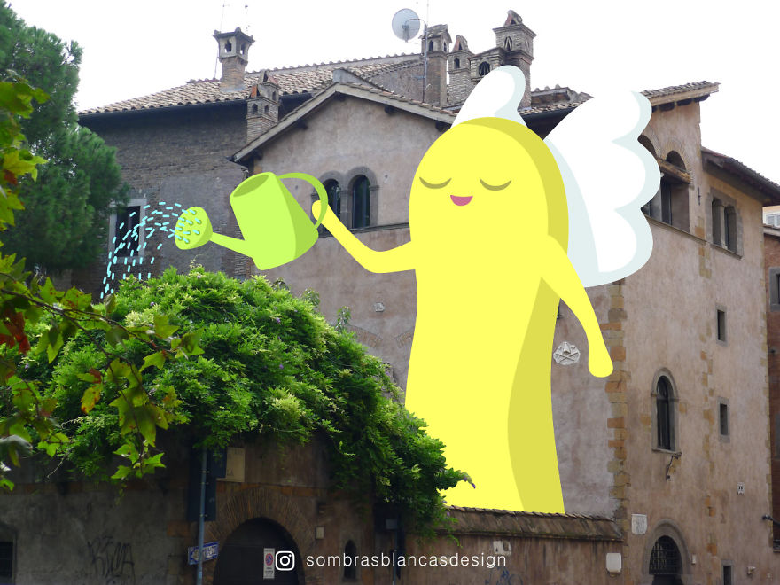 I Add Happy, Colorful Creatures To Everyday Life And Travel Photos