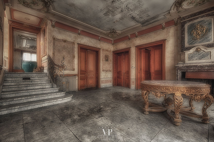 I Photographed This Burned "Golden" Villa