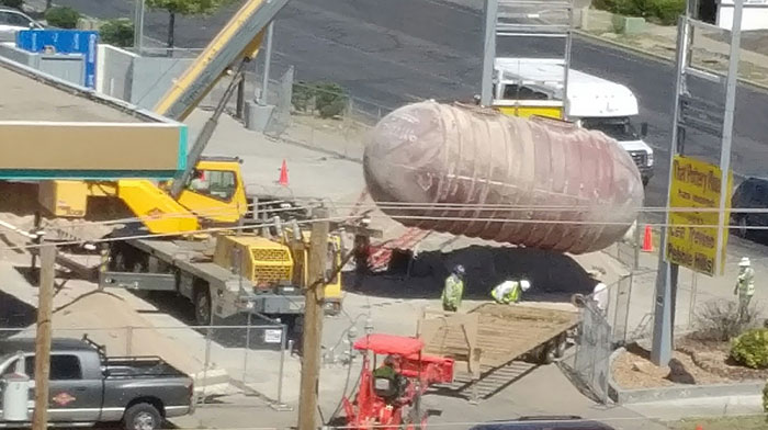 If You've Ever Wondered How Big The Gasoline Container Is Underneath A Gas Station