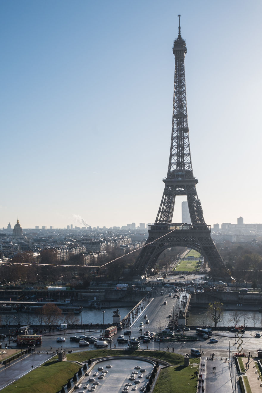 I Shot The World Record Of Urban Highline On The Eiffel Tower