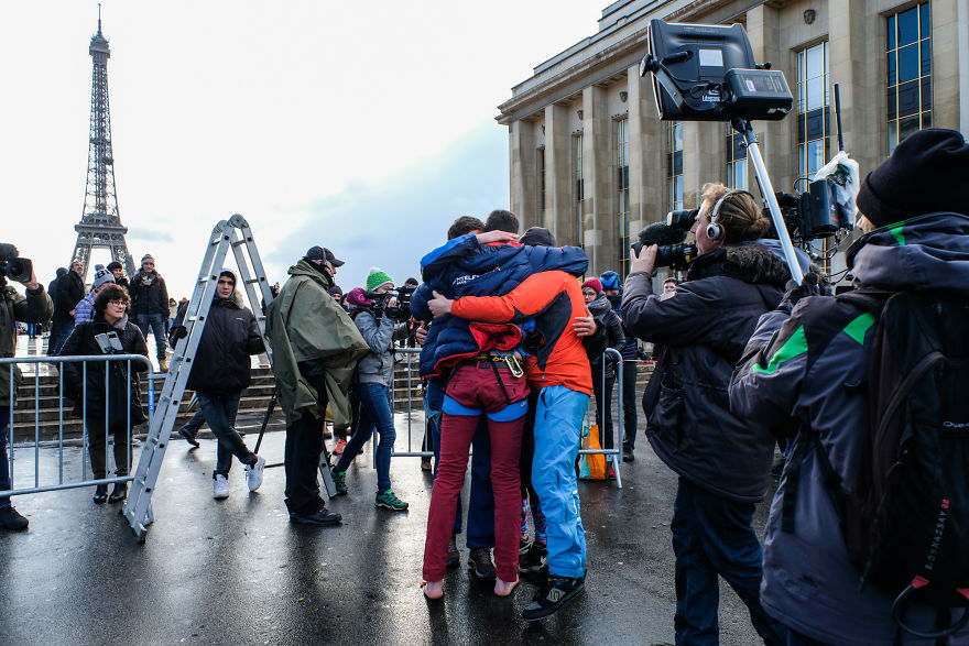 I Shot The World Record Of Urban Highline On The Eiffel Tower