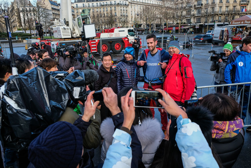 I Shot The World Record Of Urban Highline On The Eiffel Tower
