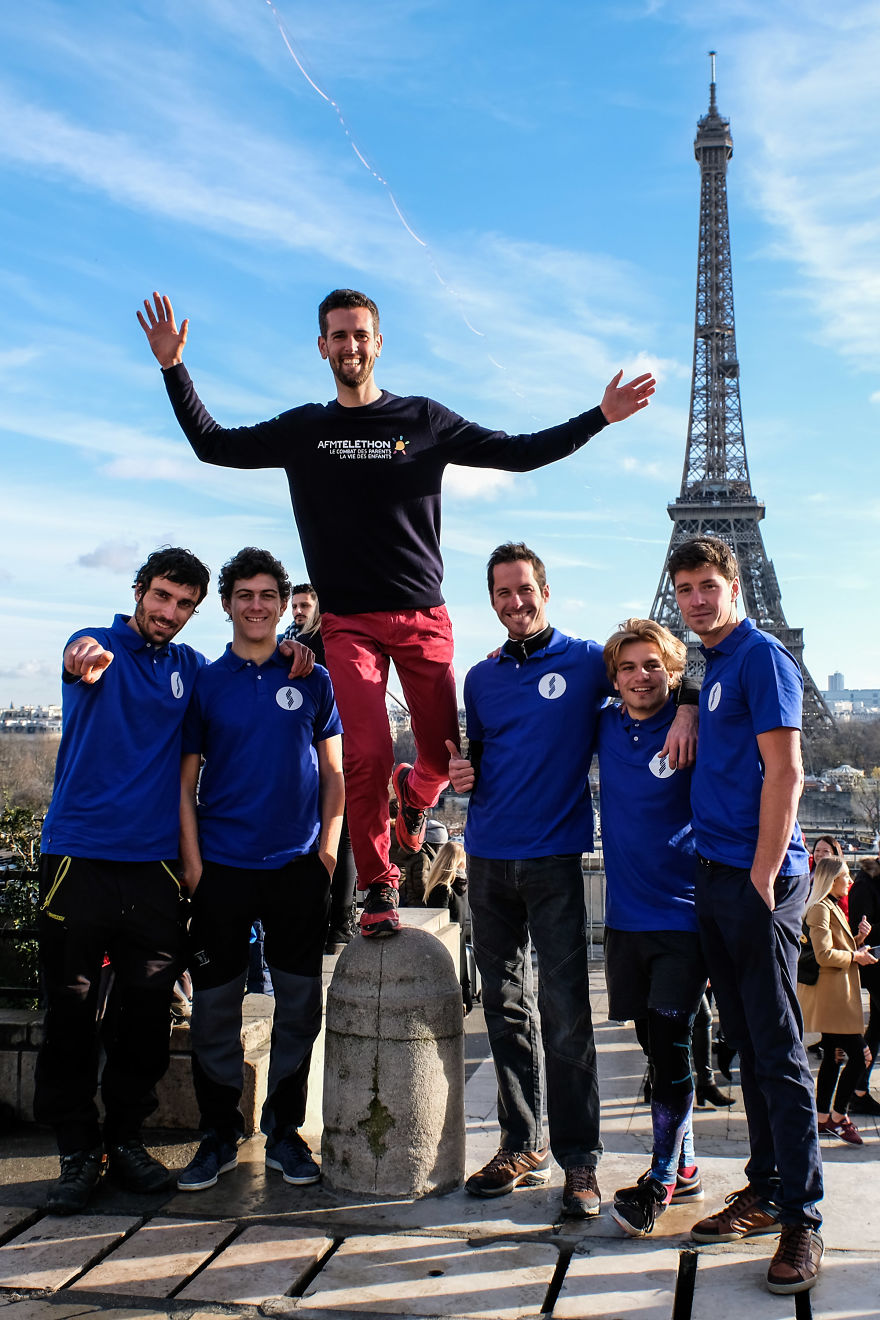 I Shot The World Record Of Urban Highline On The Eiffel Tower