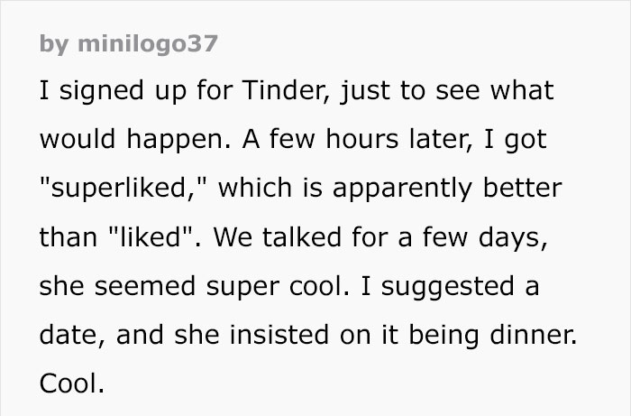 Guy Finds A Date On Tinder, However After Meeting Her He Soon Realizes Something Is Not Right Guy Finds A Date On Tinder, However After Meeting Her He Soon Realizes Something Is Not Right