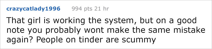 Guy Finds A Date On Tinder, However After Meeting Her He Soon Realizes Something Is Not Right