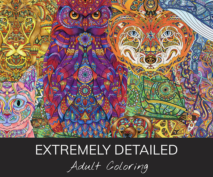 The Hardest And Extremely Detailed Adult Coloring Pages Are Here