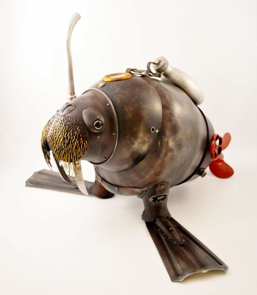 Steampunk Sculptures That I Create From Trash (Part 2)