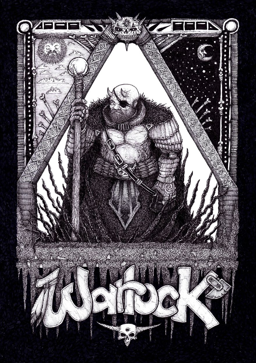 18 Awesomely Detailed Dark Fantasy Drawings