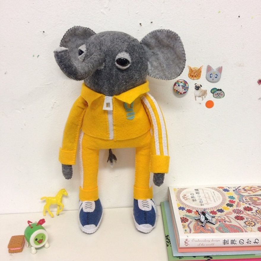 You Will Surely Want To Have A-Meet The Friendly Animals Made In Felt By The Artist Cat Rabbit