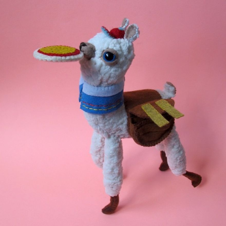 You Will Surely Want To Have A-Meet The Friendly Animals Made In Felt By The Artist Cat Rabbit