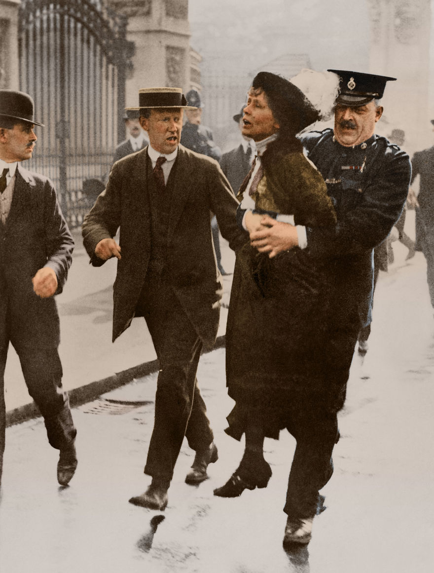I've Colorized These 100-Year-Old Photos To Show How Much Of A Struggle It Was To Have The Women's Rights That We Have Today I've Colorized These 100-Year-Old Photos To Show How Much Of A Struggle It Was To Have The Women's Rights That We Have Today