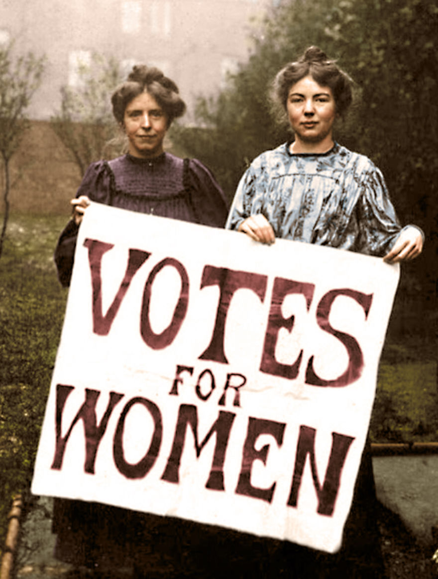 I've Colorized These 100-Year-Old Photos To Show How Much Of A Struggle It Was To Have The Women's Rights That We Have Today I've Colorized These 100-Year-Old Photos To Show How Much Of A Struggle It Was To Have The Women's Rights That We Have Today