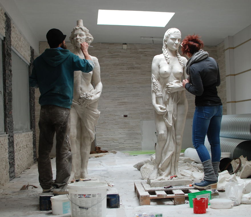 We Create Mural Paintings And Sculptures, Sometimes Inspired By Old Masters We Create Mural Paintings And Sculptures, Sometimes Inspired By Old Masters