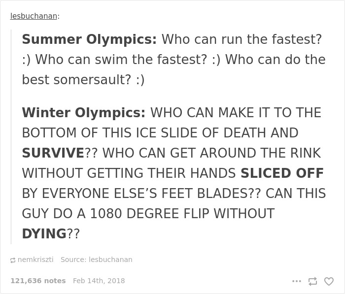 Winter Olympic Post