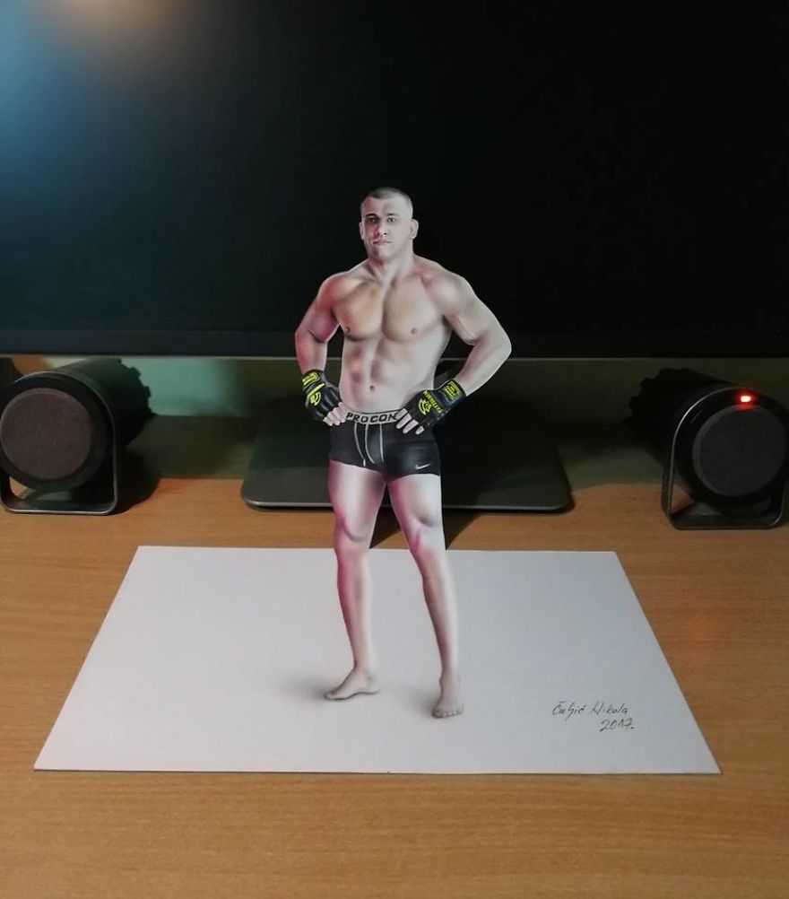 And Sometimes I Like To Draw Athletes Like This UFC Fighter