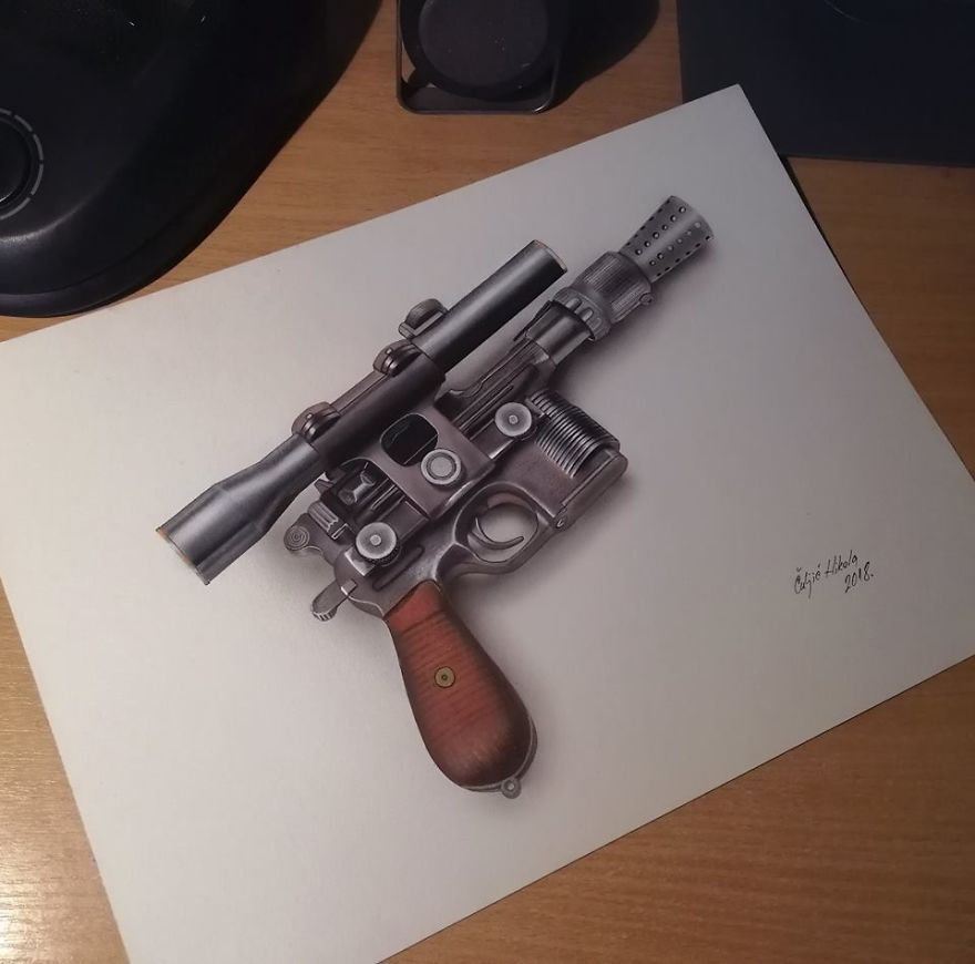 And Some Of Them Are From The Star Wars Like This Han Solo's Blaster