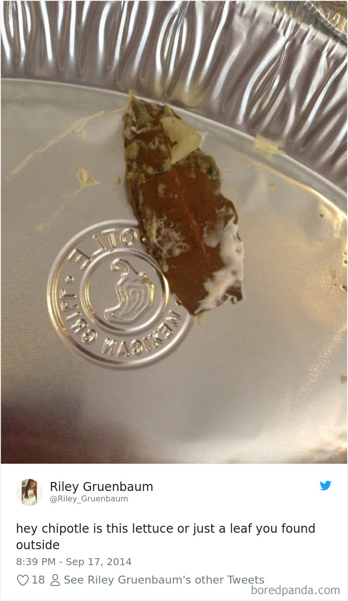 36 Times People Found Some Strange Leaves In Their Food, And Complained About It Online 36 Times People Found Some Strange Leaves In Their Food, And Complained About It Online