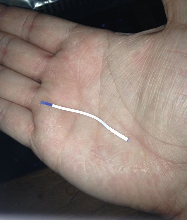 Hand holding a tiny fortune cookie strip, showcasing a humorous take on sassy sayings.